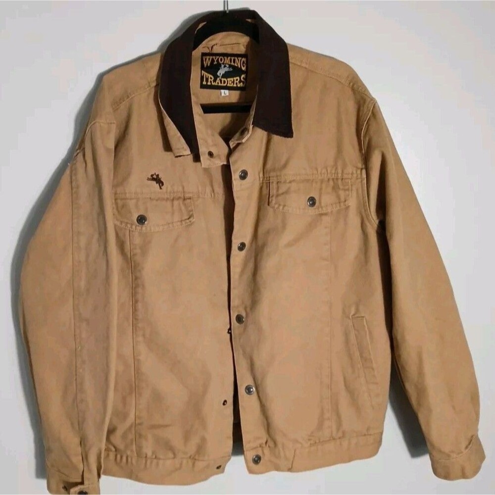 Wyoming Traders Men's Chisum Snap Up Conceal Carry Canvas Ranch Jacket-SZ Large